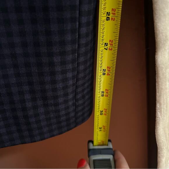 Kut from the Kloth Checker Dress Pants Trousers Purple Black Gingham NWT Size 2 - Picture 8 of 8